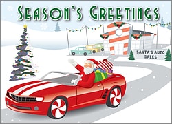 Auto Dealership Christmas Card