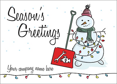 Auto Mechanic Shovel Card (Glossy White) 