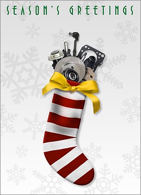 Auto Parts Stocking (Glossy White) 