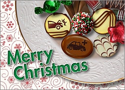 Auto Salvage Christmas Candy Card