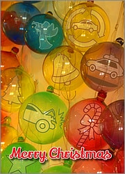 Auto Salvage Glass Ornaments