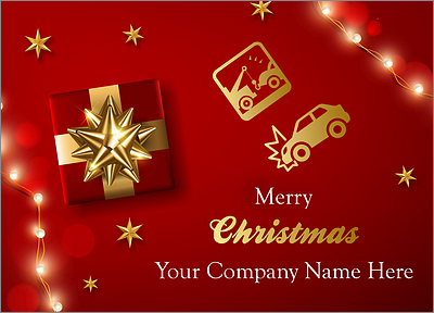 Auto Salvage Holiday Card (Glossy White) 