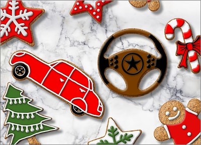 Automotive Cookies (Glossy White) 