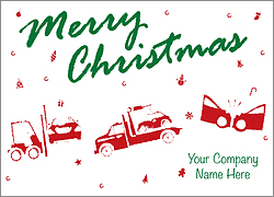 Christmas Auto Salvage Card