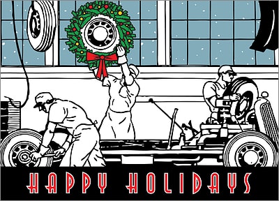 Christmas Mechanics (Glossy White) 