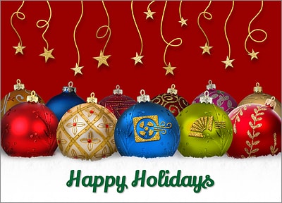 HVAC Ornament Card (Glossy White) 