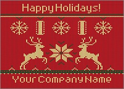 Tire Reindeer Christmas Card