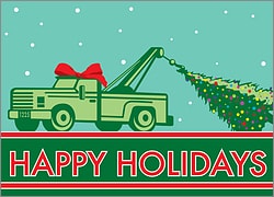 Tow Truck Greeting Card