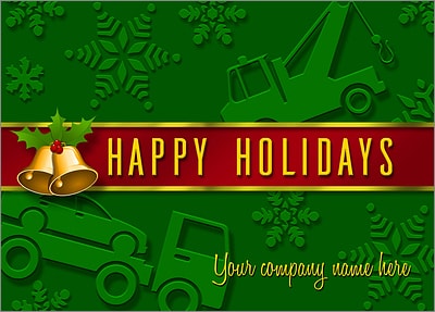 Towing Card Green (Glossy White) 