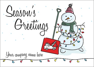 Towing Shovel Card (Glossy White) 