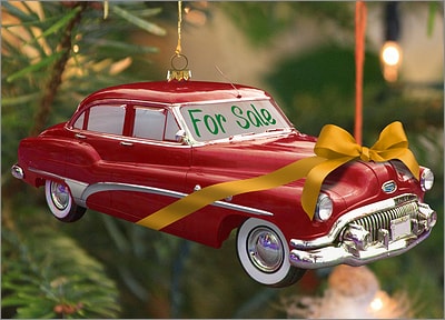Used Car Ornament (Glossy White) 